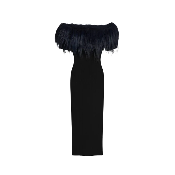 Schiaparelli bi-material dress