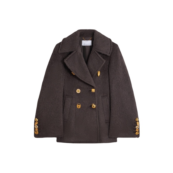 Schiaparelli bijoux buttons peacoat
