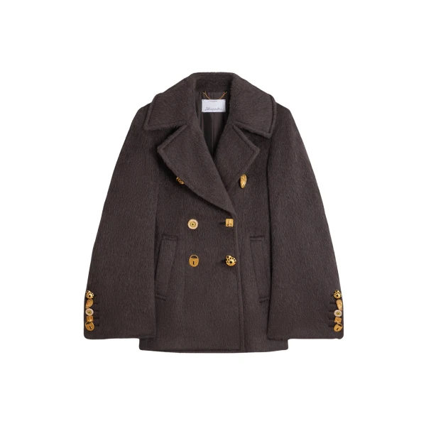 Schiaparelli bijoux buttons peacoat