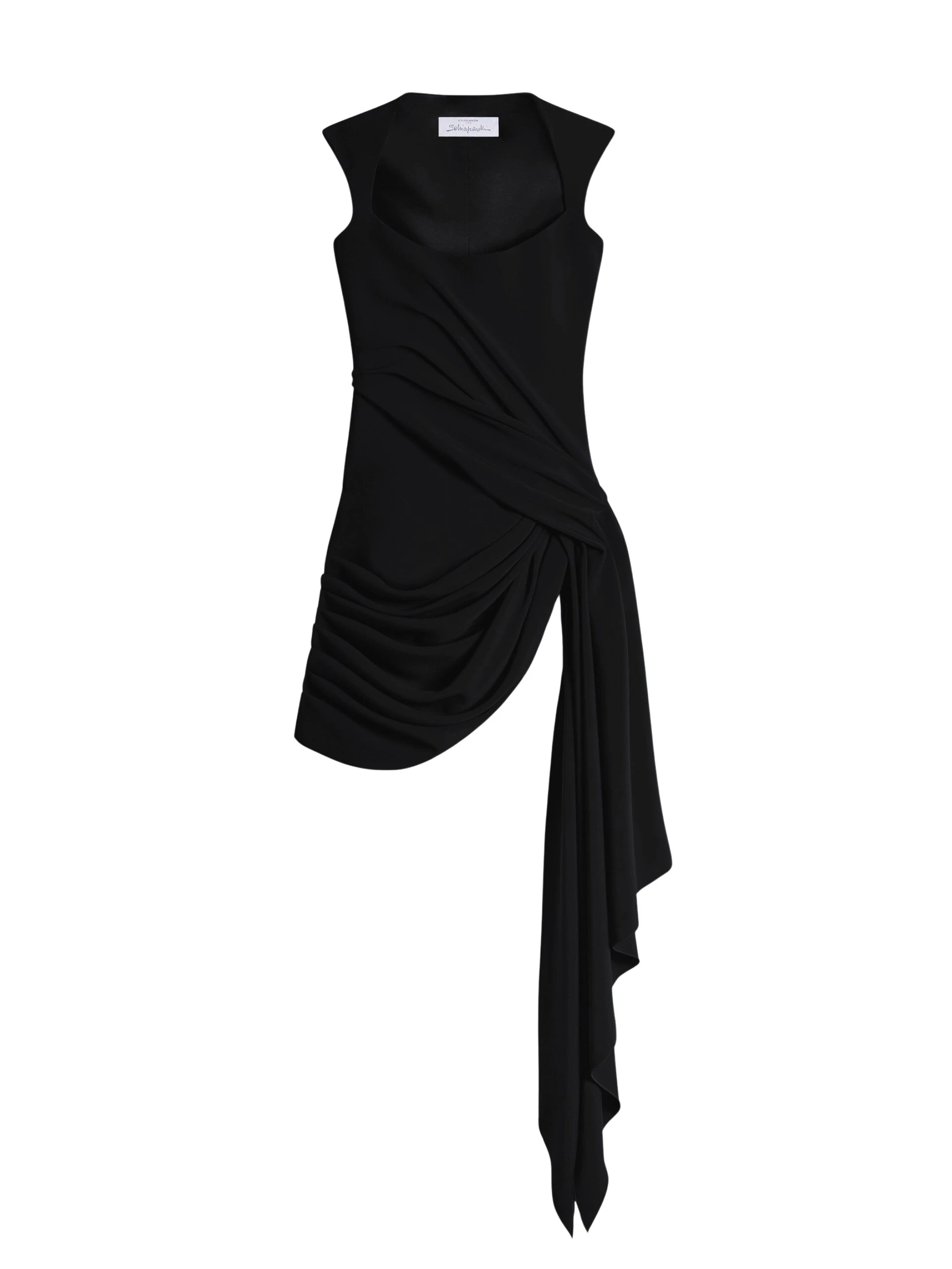 Schiaparelli-Schiaparelli-Draped-Dress-in-Noir-scaled76699_nobg Schiaparelli draped dress