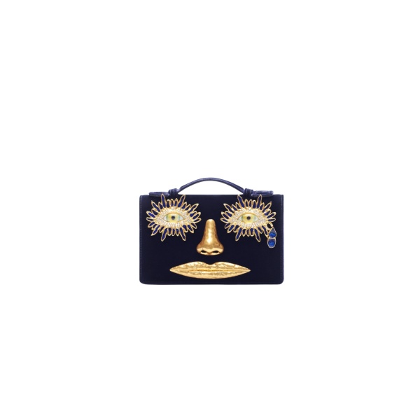 schiaparelli face clutch