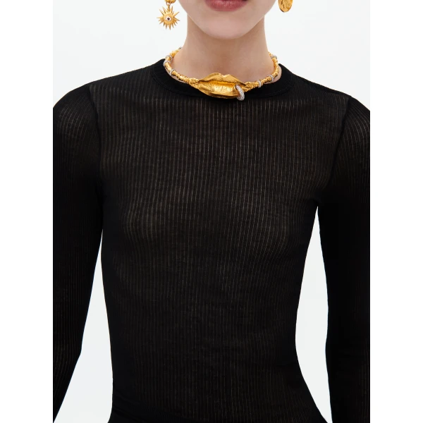 Schiaparelli fine-ribbed t-shirt