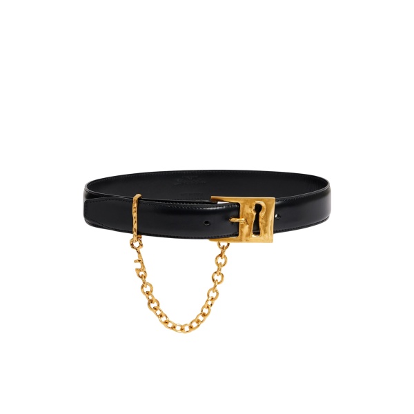 schiaparelli gusset chain keyhole belt