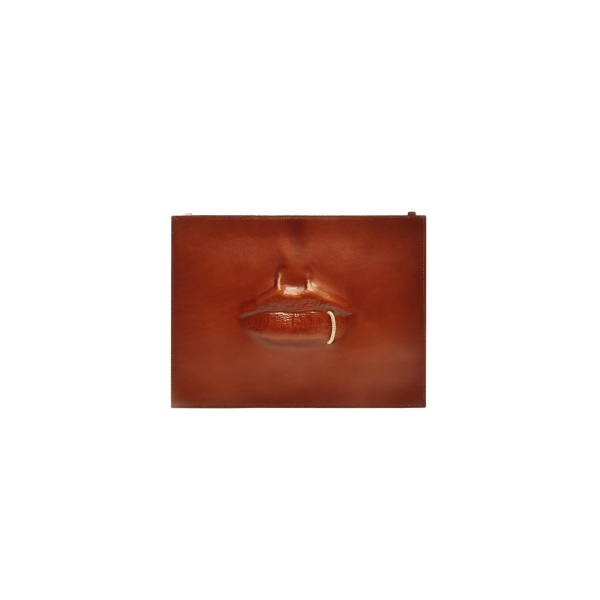 schiaparelli molded mouth pouch