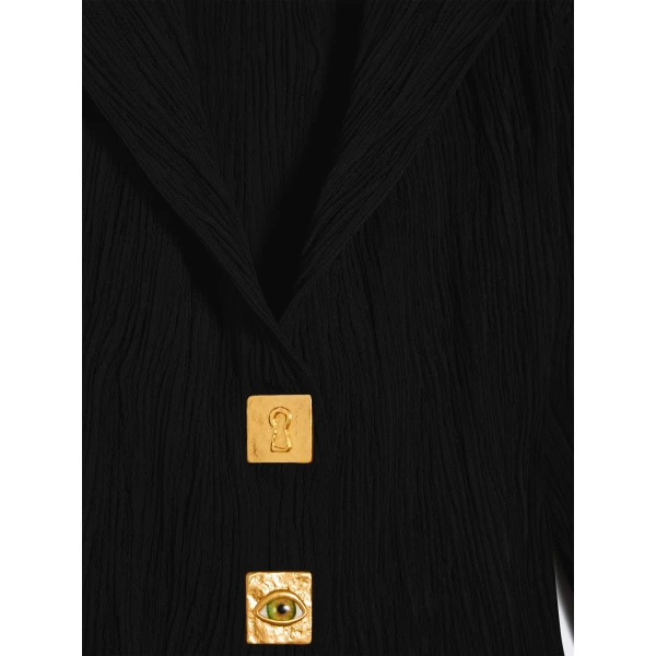 Schiaparelli straight-cut trompe l'oeil knit jacket