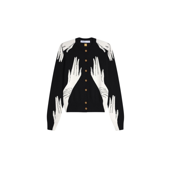 Schiaparelli trompe l'oeil hand cardigan