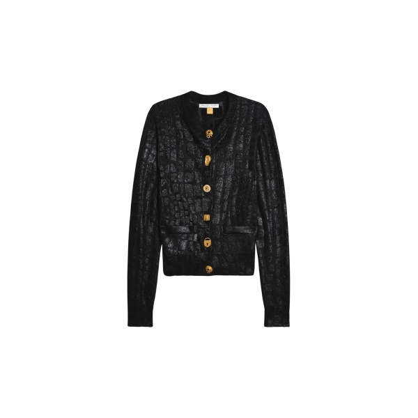 Schiaparelli trompe l'oeil knit cardigan