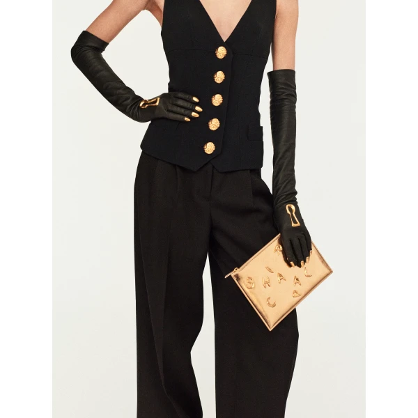 schiaparelli trompe l'oeil long leather gloves price