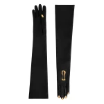schiaparelli trompe l'oeil long leather gloves