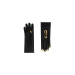 schiaparelli trompe l'oeil short leather gloves