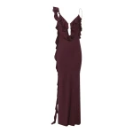 Shona Joy Agnes Ruffle Slip Bias Maxi Dress