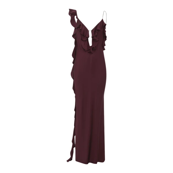 Shona Joy Agnes Ruffle Slip Bias Maxi Dress