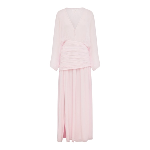 Shona Joy Amina Flared Sleeve Plunged Maxi Dress