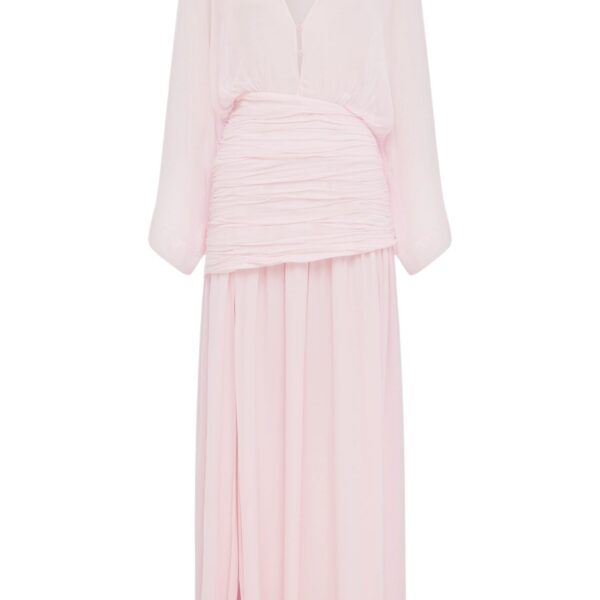 Shona Joy Amina Flared Sleeve Plunged Maxi Dress
