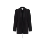 Shona Joy Benji Satin Contrast Tuxedo Blazer
