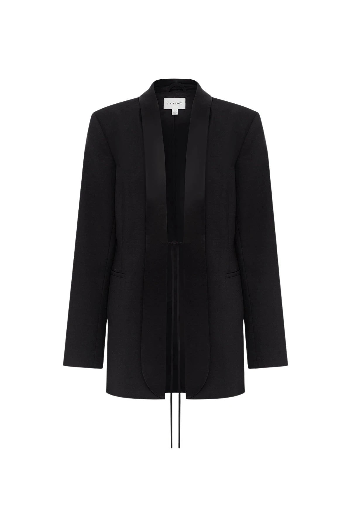 Shona-Joy-Benji-Satin-Contrast-Tuxedo-Blazer-coveti22319_nobg Shona Joy Benji Satin Contrast Tuxedo Blazer