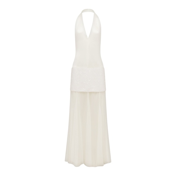Shona Joy Bianca Halter Plunged Maxi Dress