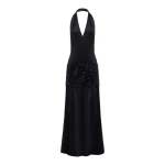 Shona Joy Bianca Halter Plunged Maxi Dress
