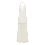 Shona Joy Bianca Halter Plunged Maxi Dress