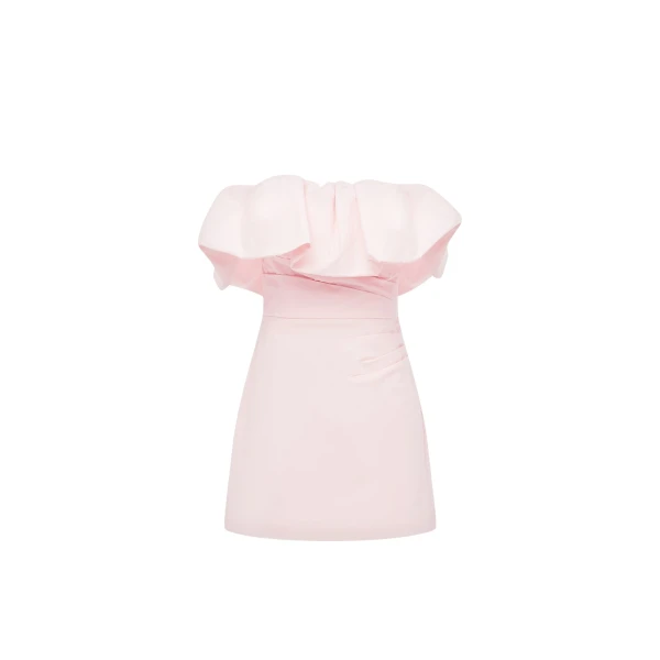 Shona Joy Campbell Strapless Bubble Mini Dress