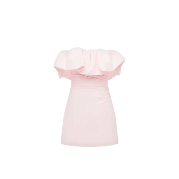 Shona Joy Campbell Strapless Bubble Mini Dress