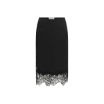 Shona Joy Eniko Lace Split Midi Skirt