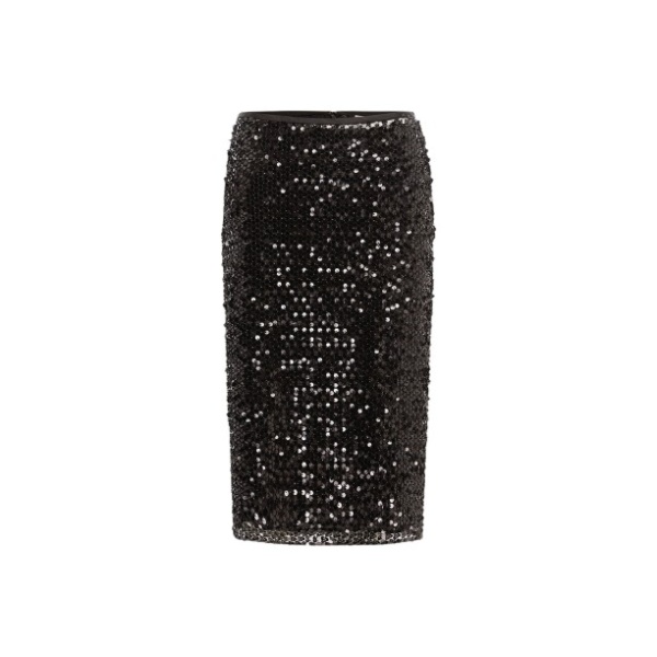 Shona Joy Everly Sequin Midi Skirt with Detachable Lining