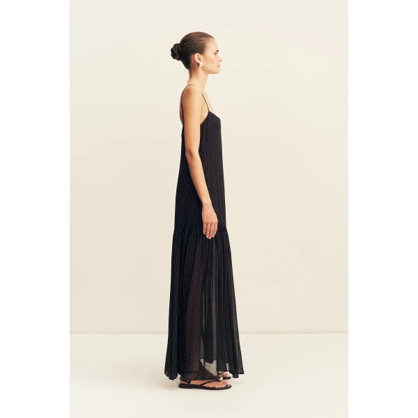Shona Joy Irving Polka Dot Maxi Dress