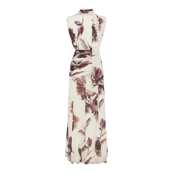 Marpessa Scarf Neck Maxi Dress