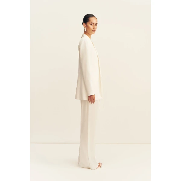 Shona Joy Solana Tuxedo Tie Blazer