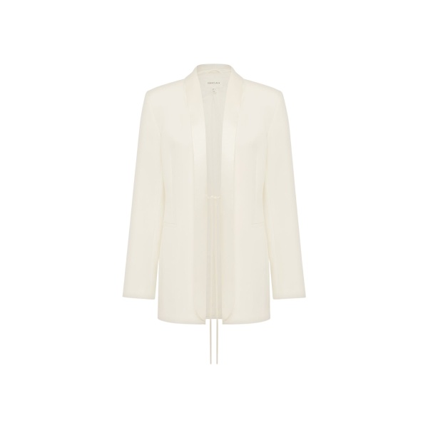 Shona Joy Solana Tuxedo Tie Blazer
