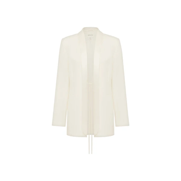 Shona Joy Solana Tuxedo Tie Blazer