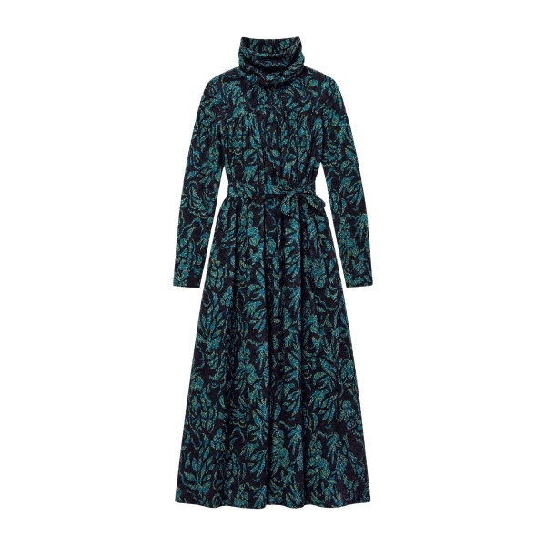 ulla johnson amira high neck cotton dress