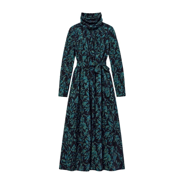 ulla johnson amira high neck cotton dress