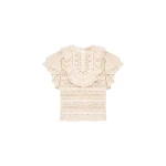 ulla johnson bea crochet top