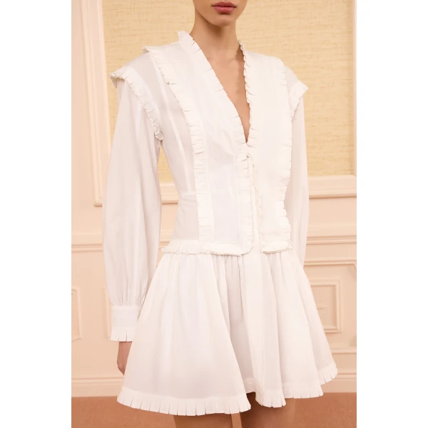 beatrix cotton mini dress cowrie