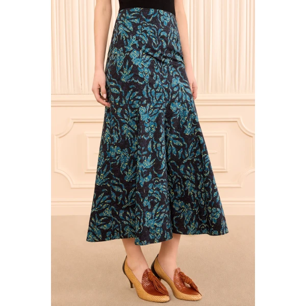 clarisse trumpet midi skirt midnight