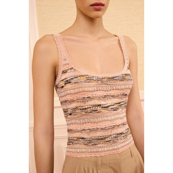 clotilde tank top hibiscus