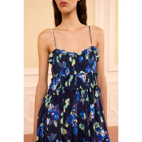 clove cami silk dress evening bloom