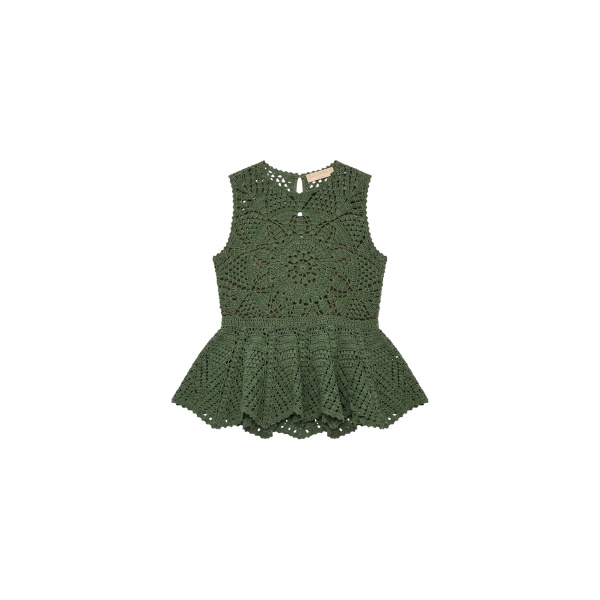 ulla johnson cora crochet top