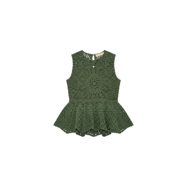 ulla johnson cora crochet top