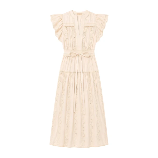 ulla johnson dani short sleeve cotton dress
