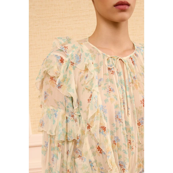 delfina silk blouse moon petal