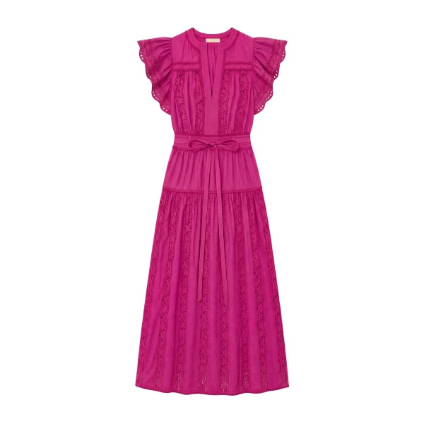 ulla johnson elvira short sleeve cotton dress