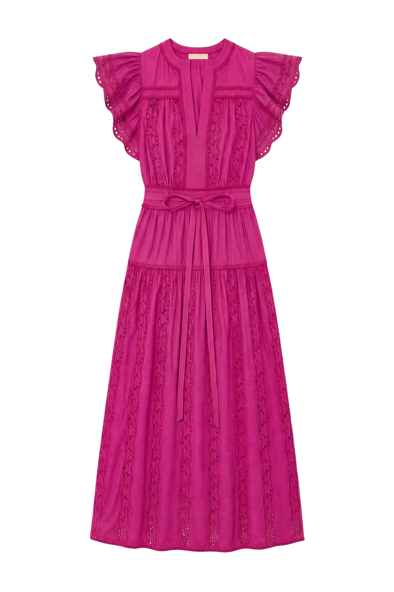 Ulla-Johnson-Elvira-Short-Sleeve-Cotton-Dress-in-Orchid84052_nobg ulla johnson elvira short sleeve cotton dress