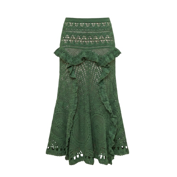 ulla johnson floretta crochet skirt