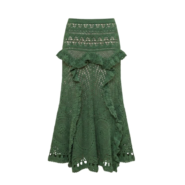 ulla johnson floretta crochet skirt