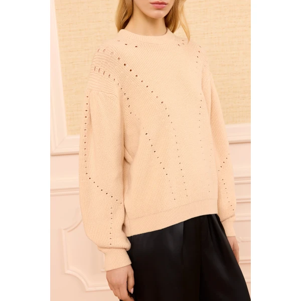 illesa knit pullover blush