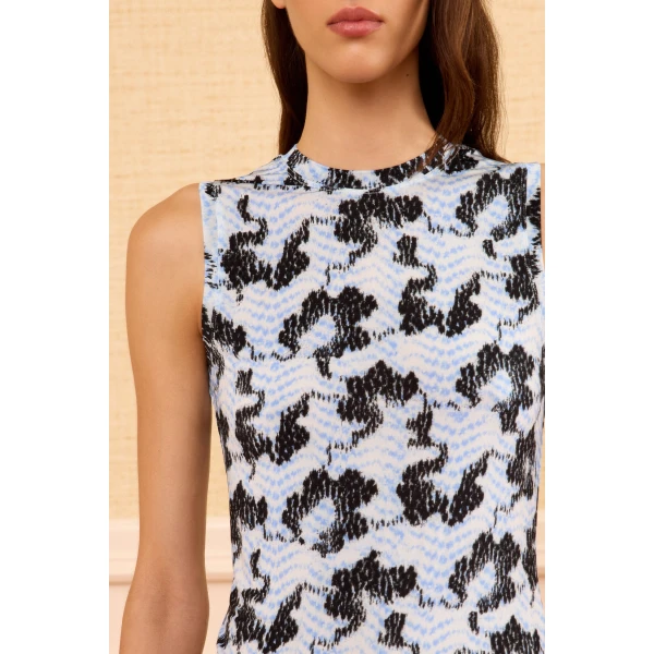 ines jersey top ciel