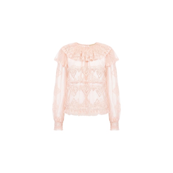 ulla johnson ivy tulle blouse